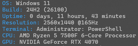 neofetch