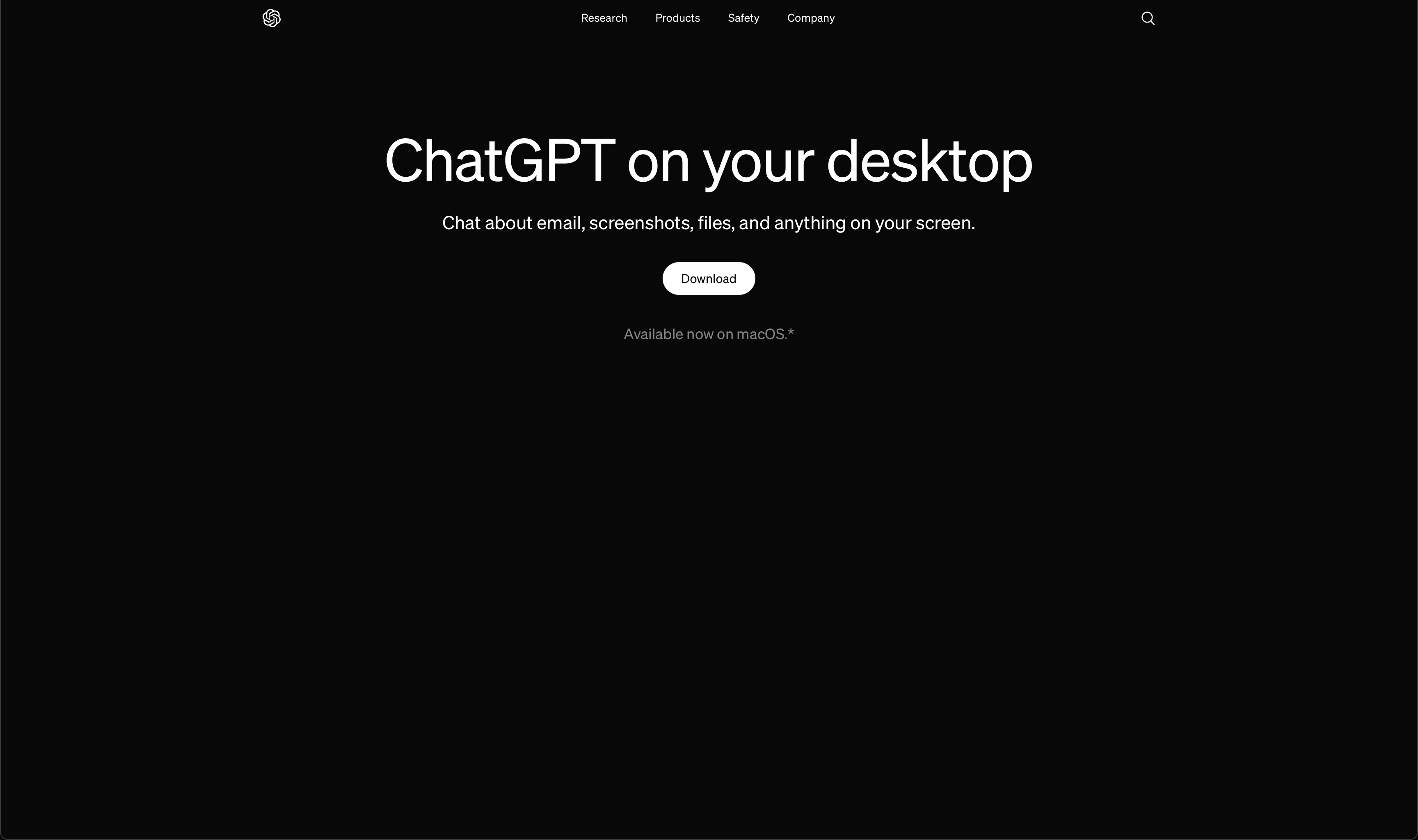 ChatGPT Mac App 发布！