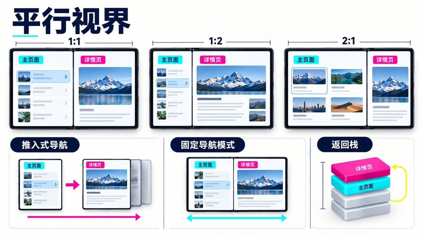 平行视界主从页面和返回栈