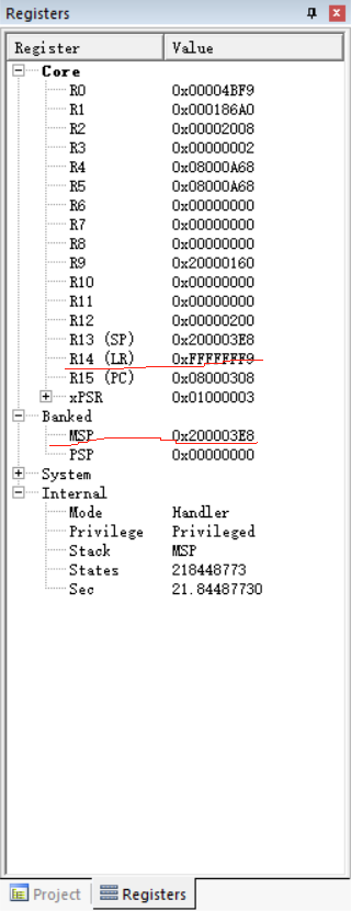 STM32进入HardFault_Handler时，如何找到问题所在？_stm32进入hardfaulthandler