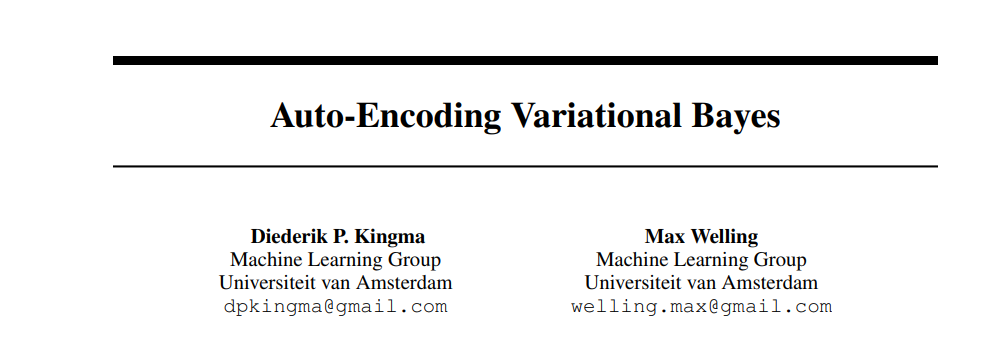 VAE论文原文
