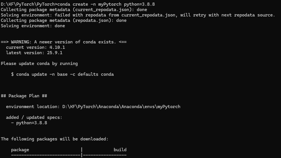 conda创建虚拟环境报错HTTP 000 CONNECTION FAILED for url （解决方法）_内网miniforge3创建虚拟 ...
