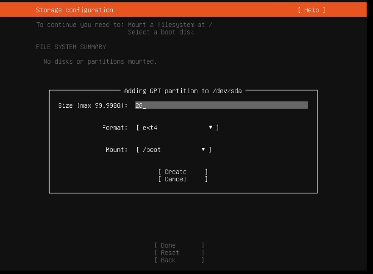 Ubuntu 20.04.4 Server 图文安装教程[含磁盘分区、设置固定IP地址]_ubuntu server安装教程