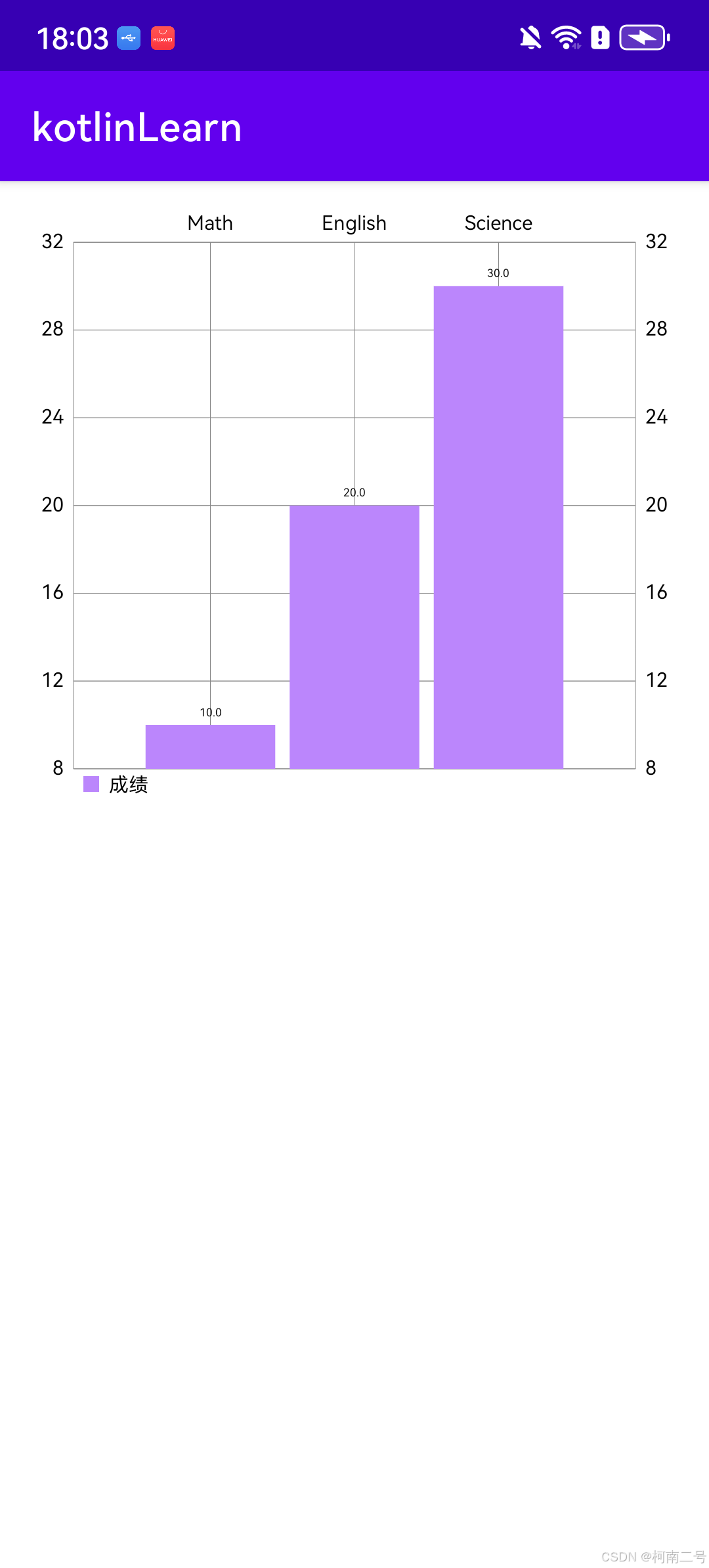 Android 实现柱形图