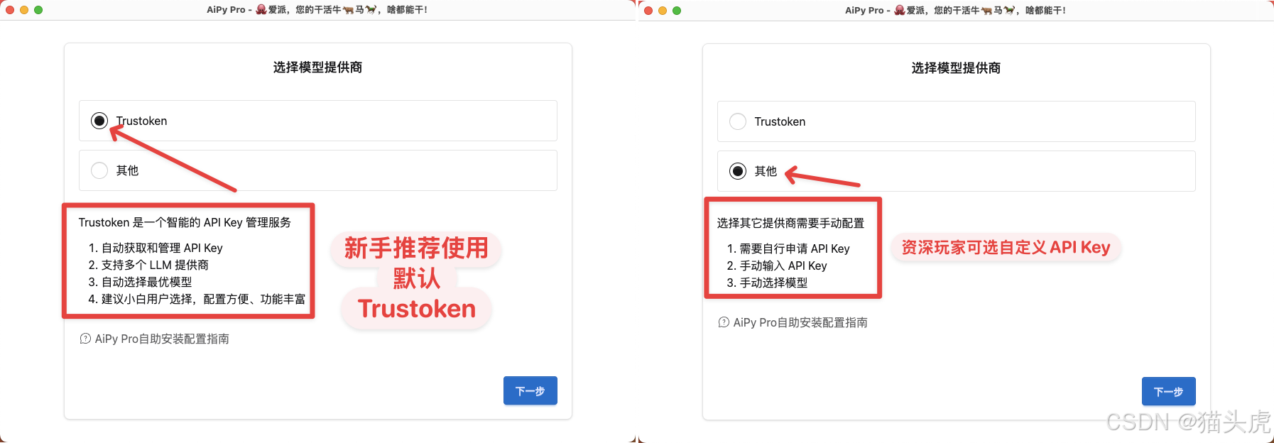 选择模型提供商