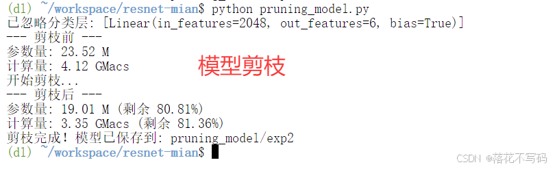 模型剪枝脚本