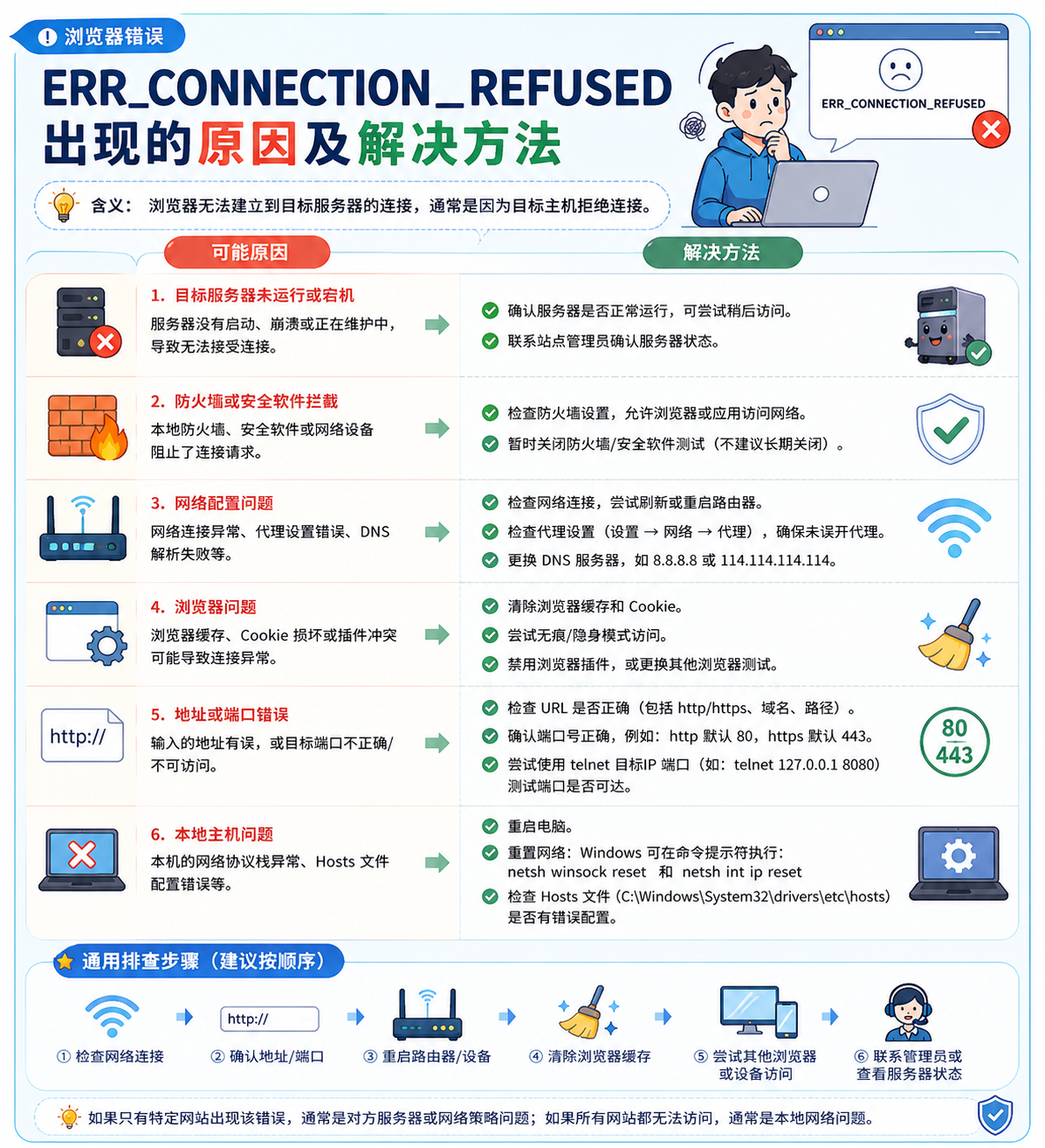 出现“ERR_CONNECTION_REFUSED”的原因及解决方法_connection refused-CSDN博客