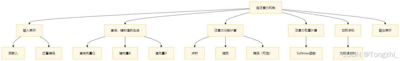 自注意力机制的计算流程