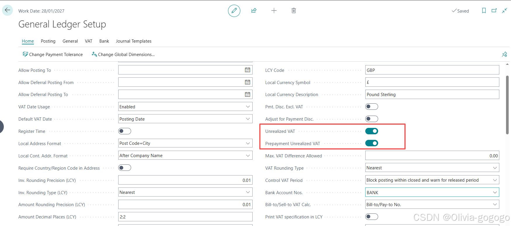 Vat Posting Setup Example Set up unrealized VAT for cash-based accounting-CSDN博客