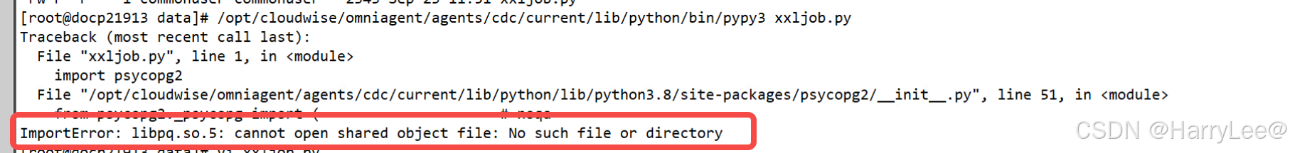 ImportError: libpq.so.5: cannot open shared object file: No such file ...