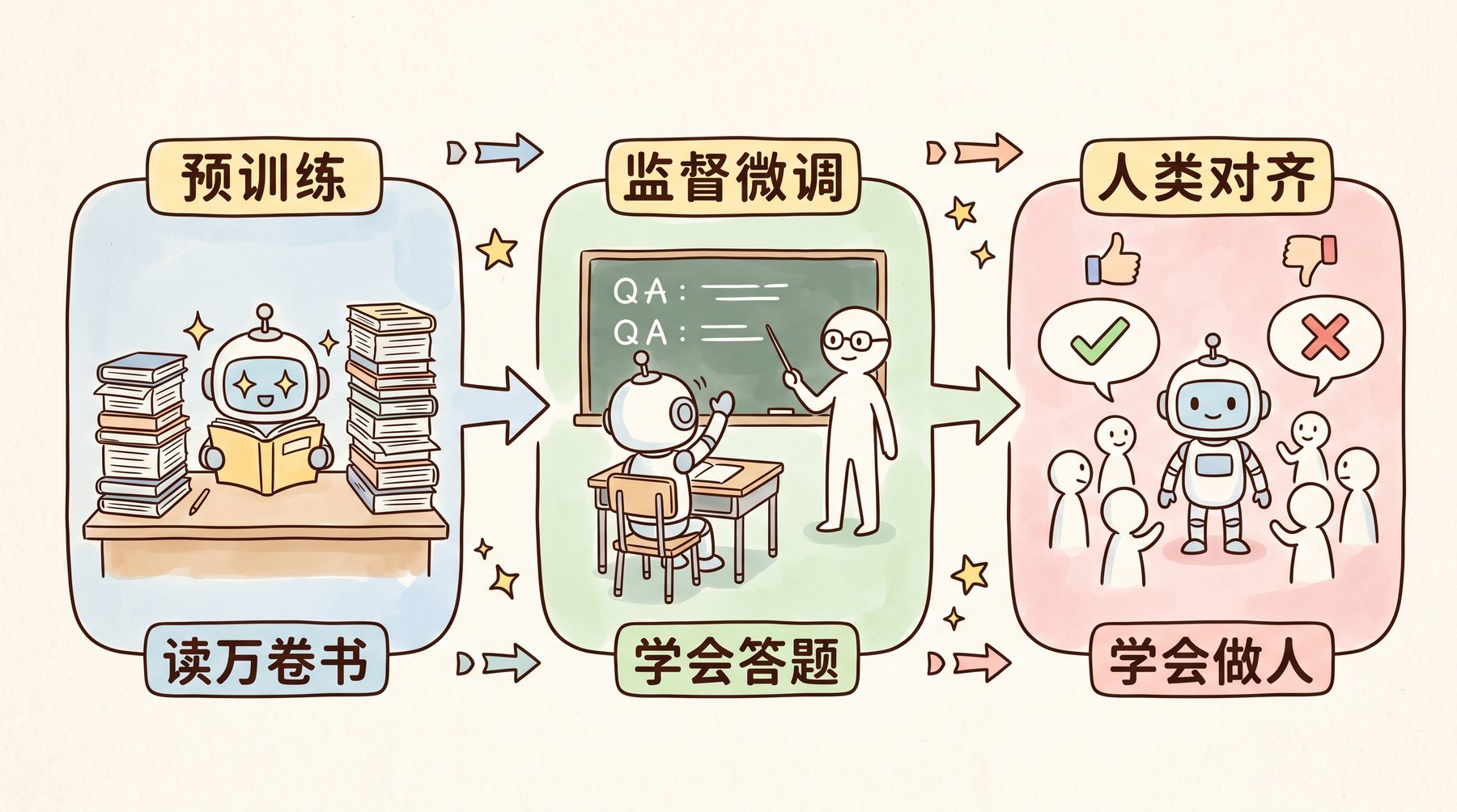 训练三阶段