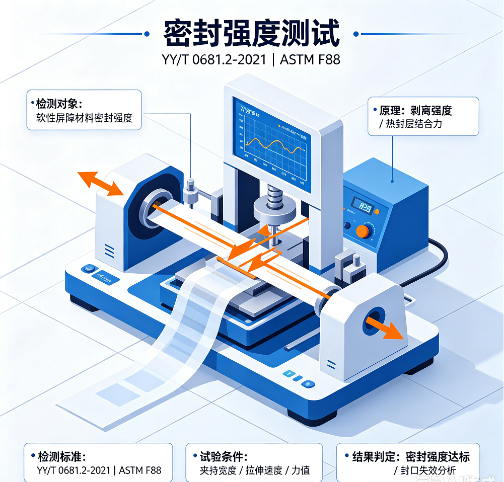 软性屏障材料密封强度｜YY/T 0681.2-2021（ASTM F88）｜富港检测