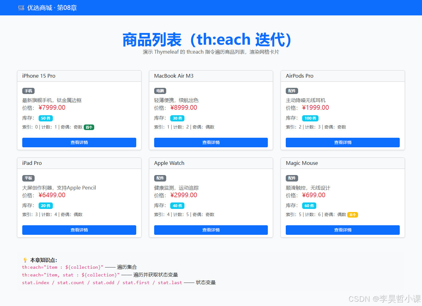 SpringBoot Thymeleaf