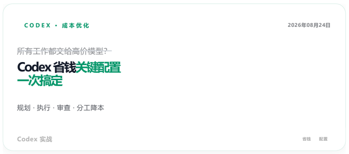 Codex省钱配置教程配图 1
