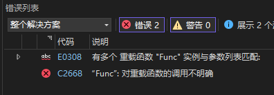 报错