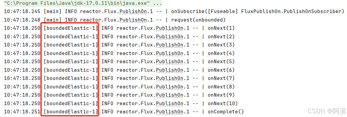 schedulers.parallel() 使用forkjoin 场景实践 100个数据分10个线程
