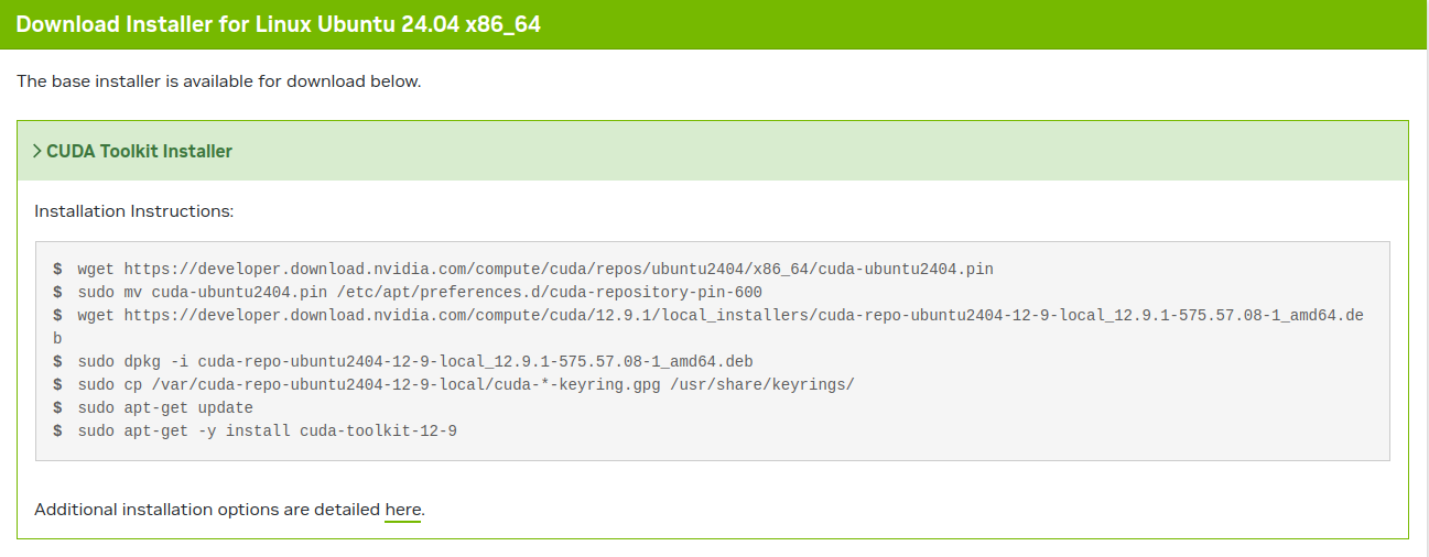 Ubuntu24.04+5060ti配置深度学习环境_ubuntu 5060ti