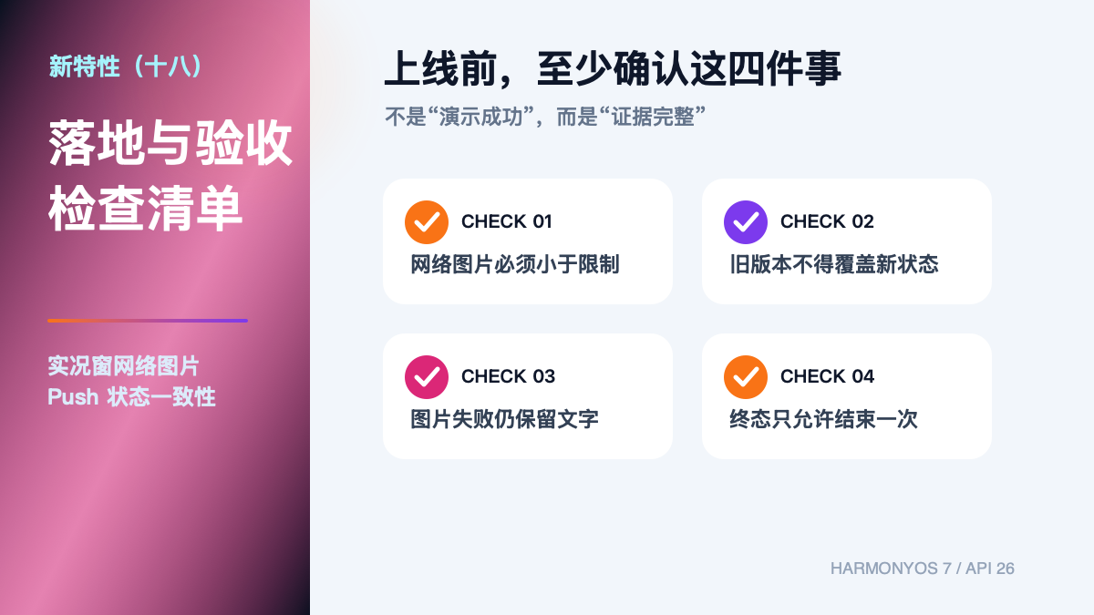 HarmonyOS 7 新特性（十八）｜实况窗网络图片与 Push 状态一致性核心链路