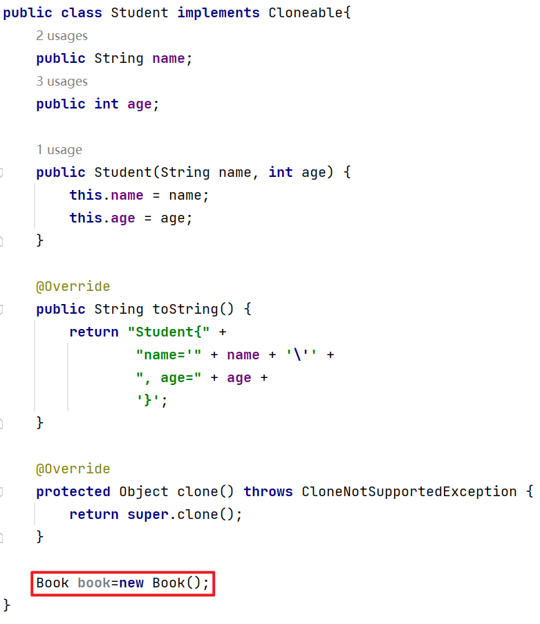 Java中Comparable,Comparator,Clonaeble接口
