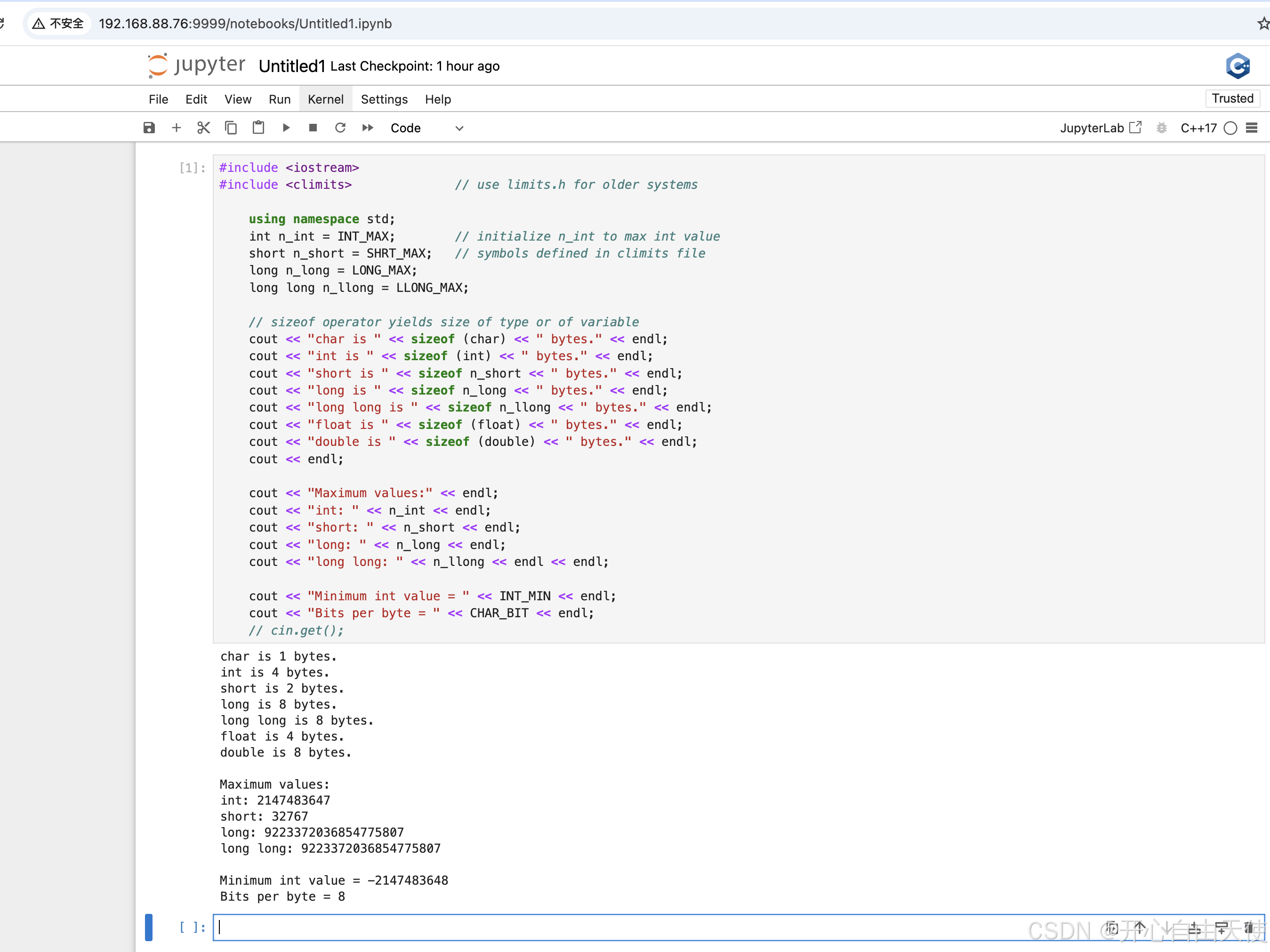 使用Jupyter 编辑运行C++代码_jupyter c++-CSDN博客