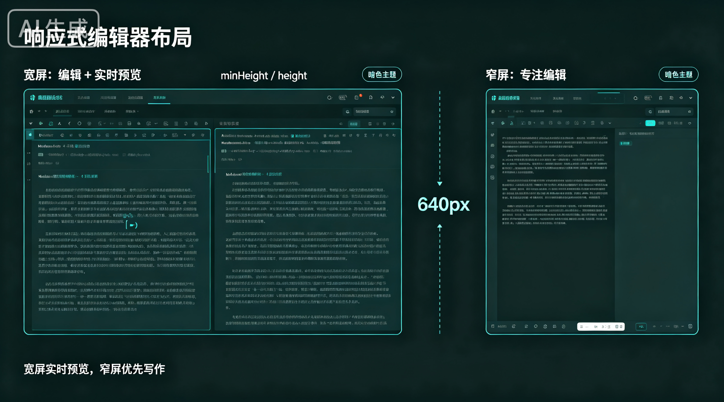 宽窄屏编辑器