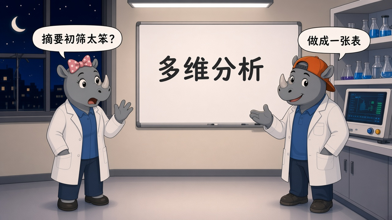 女犀牛问外文文献头疼,男犀牛说先用翻译