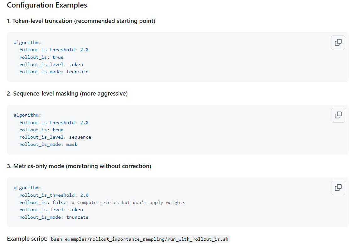 veRL 训推一致性工作及重要性采样代码演进分析_rollout correction-CSDN博客