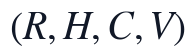 (R,H,C,V)