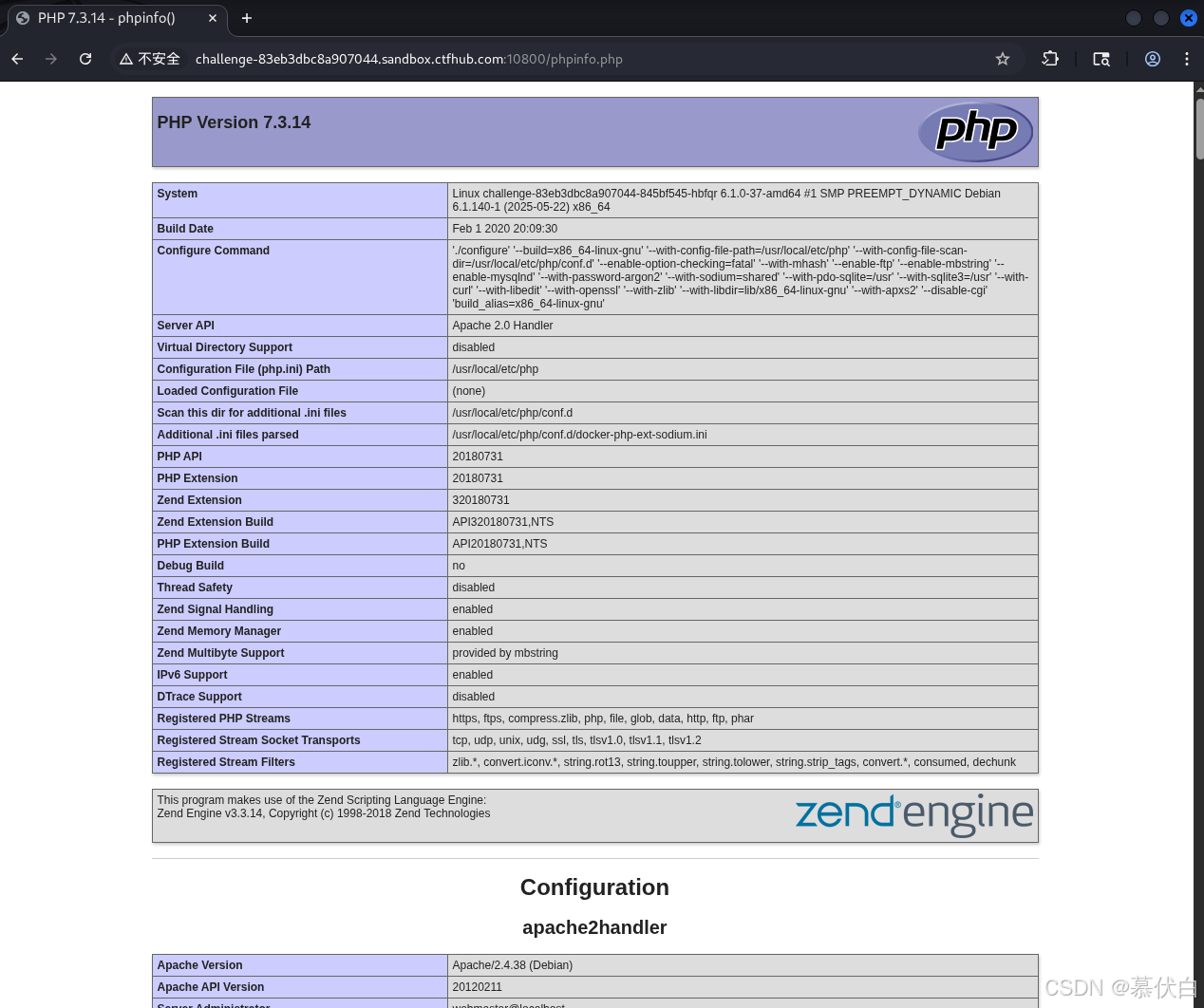 phpinfo