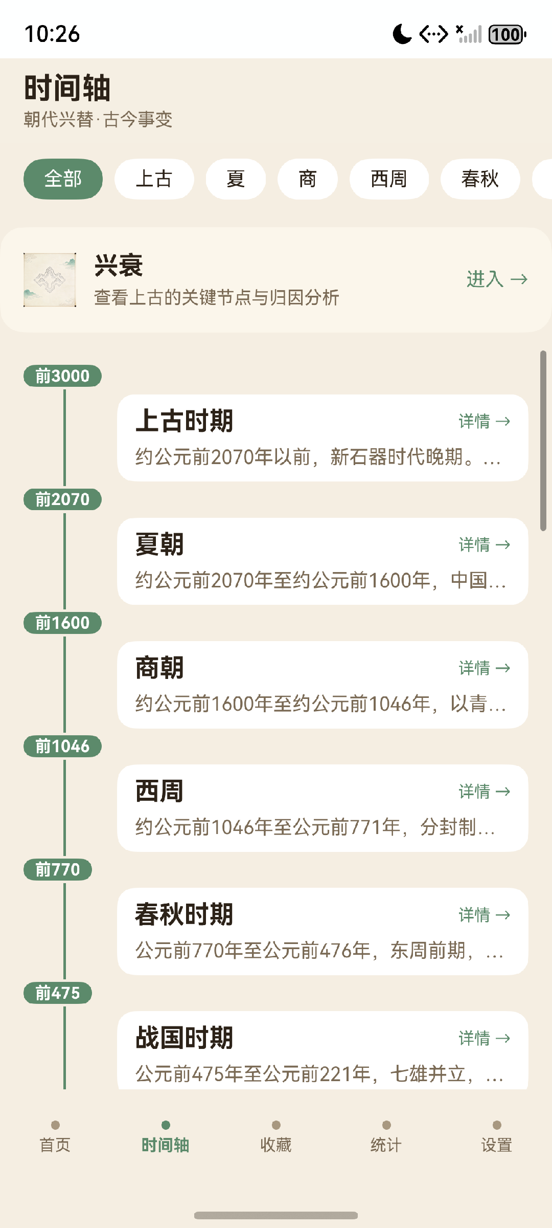 观止·诗史汇时间轴截图