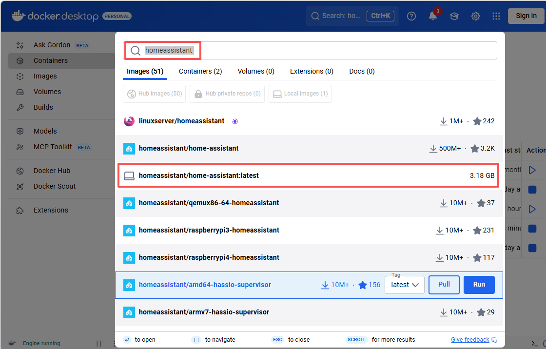 Windows环境下使用Docker安装Home Assistant