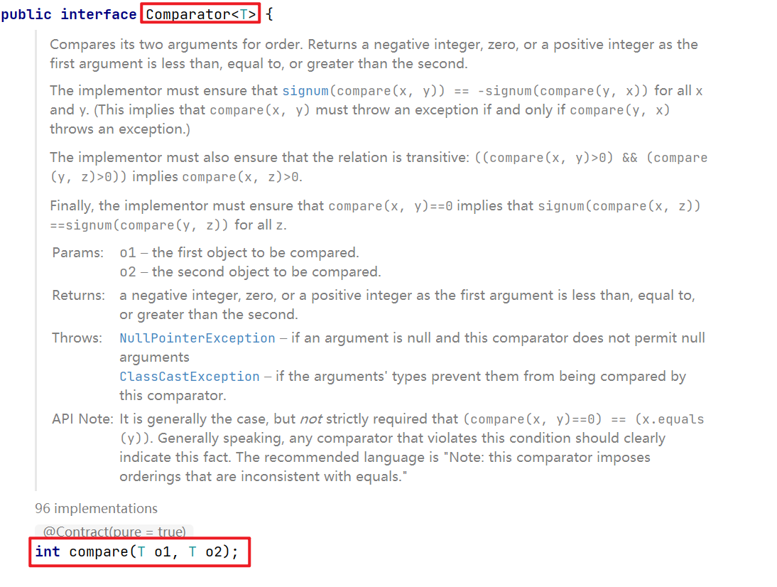 Java中Comparable,Comparator,Clonaeble接口