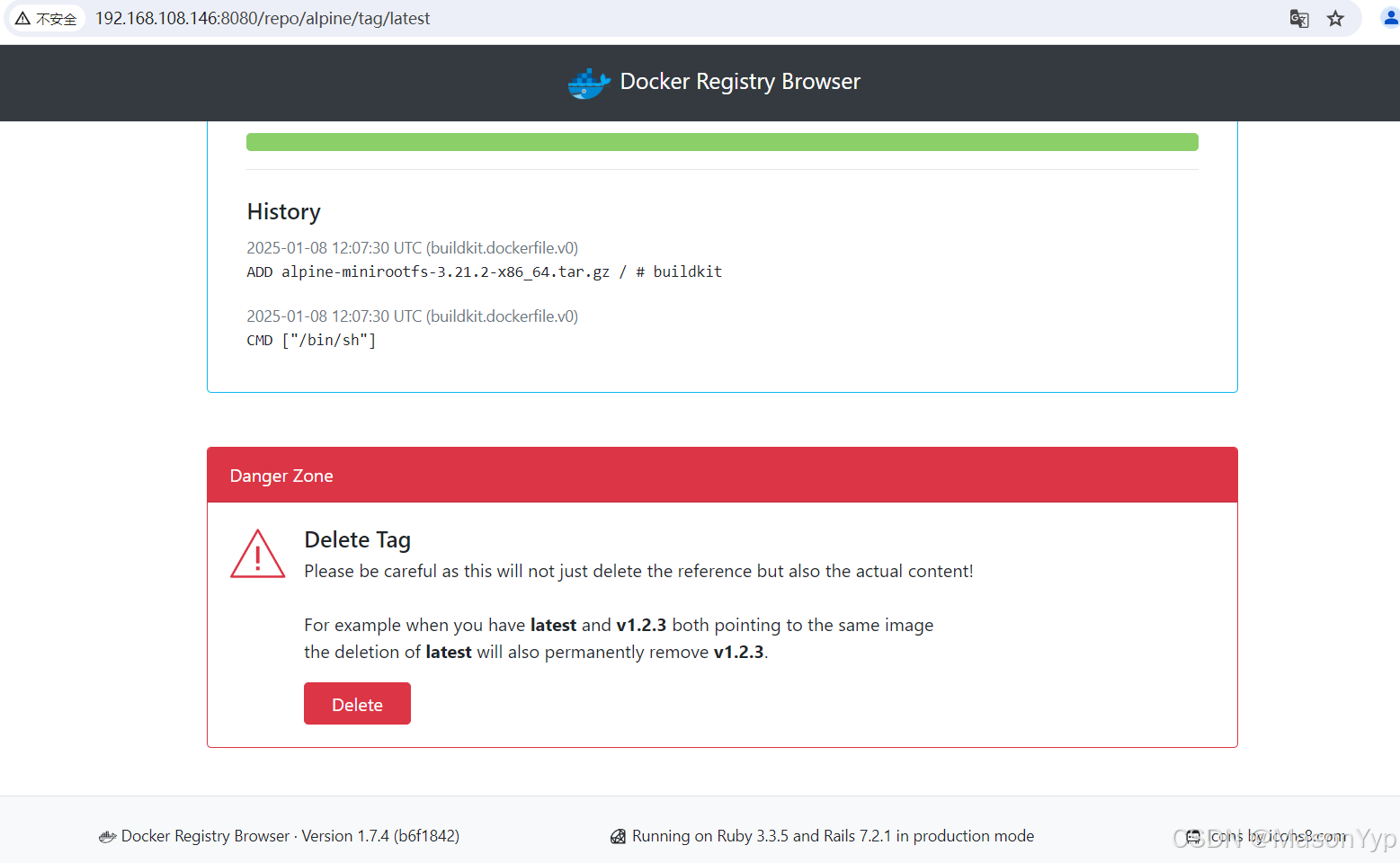 Docker私有仓库管理工具Registry