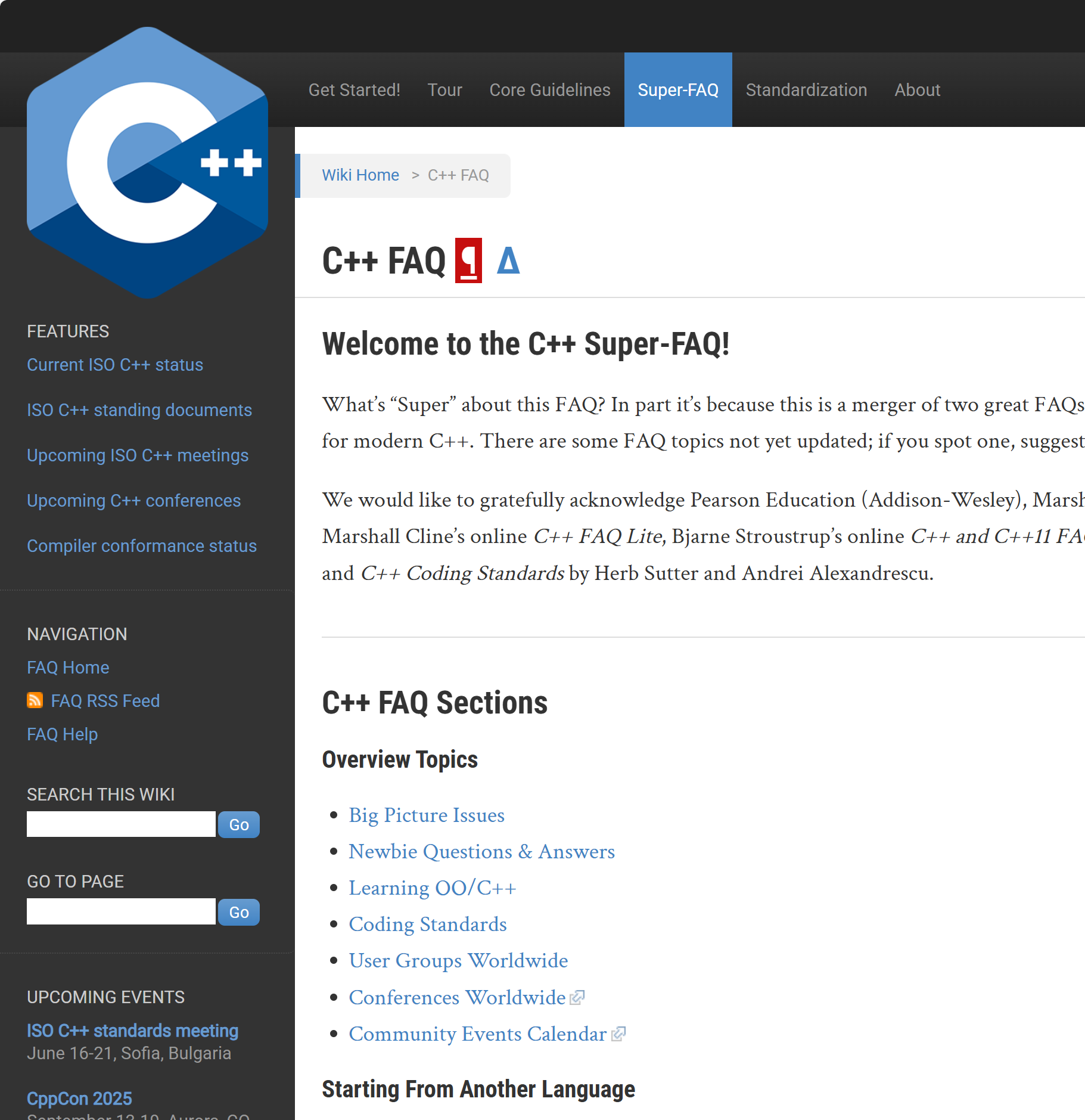 常用的C++参考网站_c++标准库网站-CSDN博客