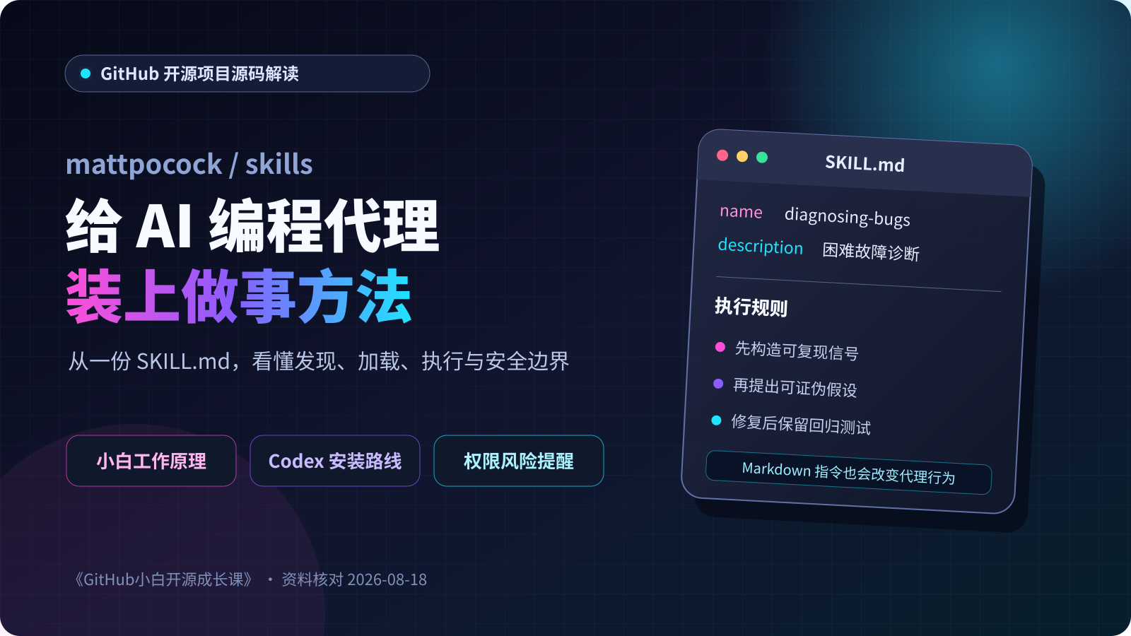mattpocock skills 小白入门封面