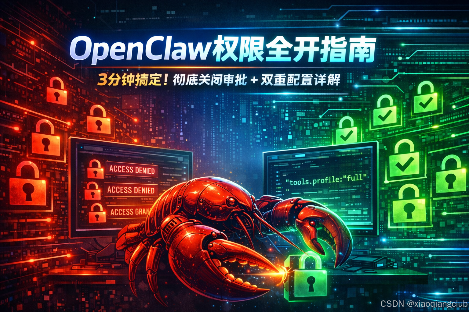 3分钟搞定！OpenClaw 权限全开终极指南：彻底关闭审批 + 双重配置详解 + 强制安装风险插件_openclaw 关闭审批-CSDN博客