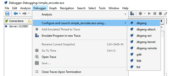 DR拍片机器怎么调Ghidra 软件逆向工程入门 第 16 章 调试_https://www.jmylbn.com_新闻资讯_第3张