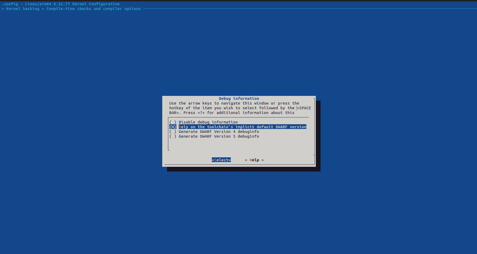 enable debug info