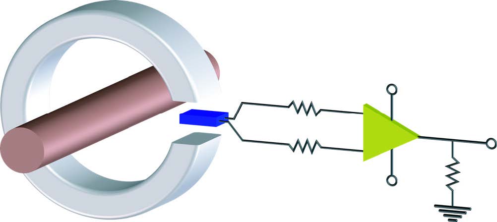 霍尔开环电流传感器原理图