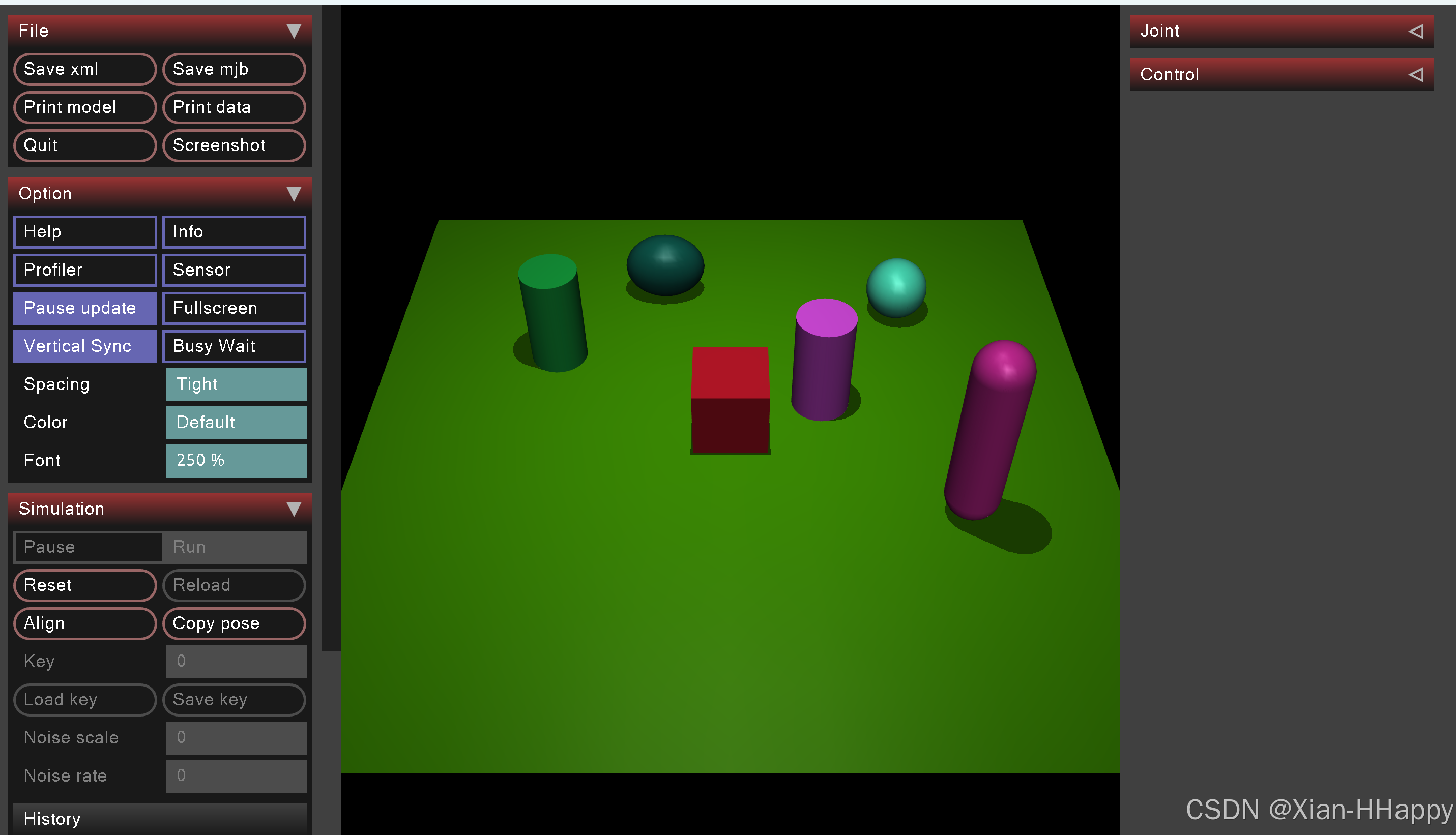 mujoco通过python脚本实现几何体的颜色设置-CSDN博客