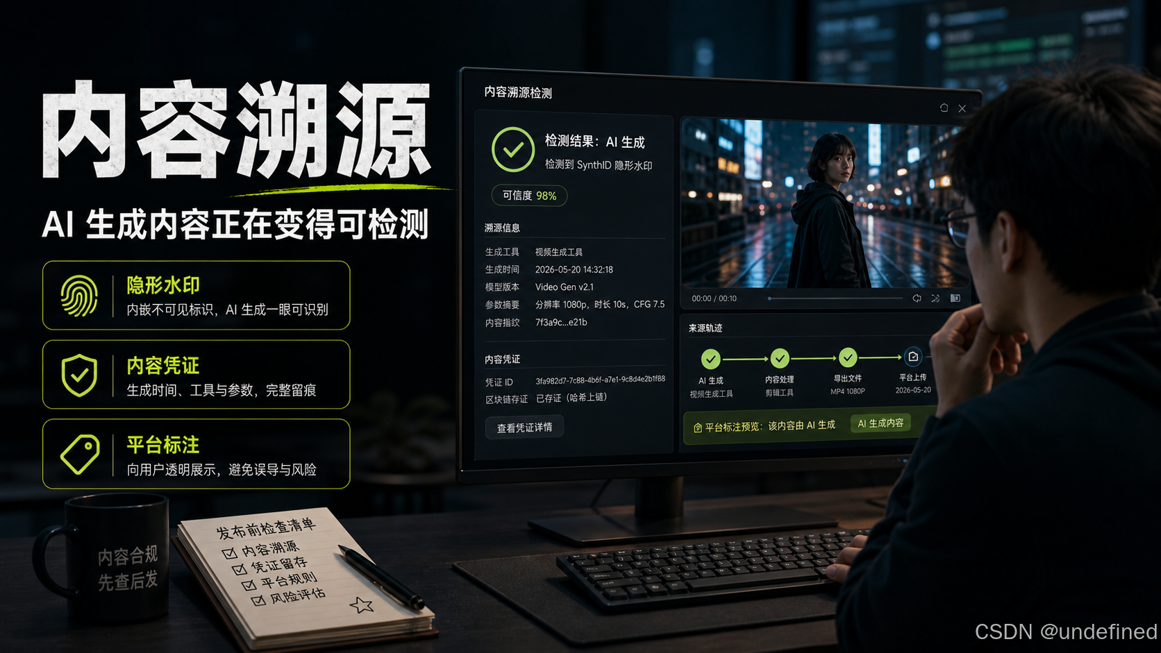 内容溯源:AI 生成内容正在变得可检测