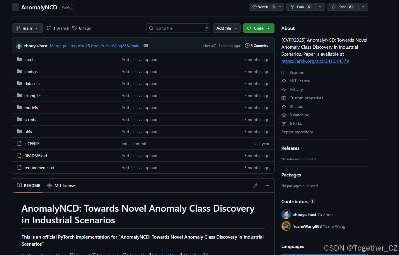 AnomalyNCD: Towards Novel Anomaly Class Discovery in Industrial ...