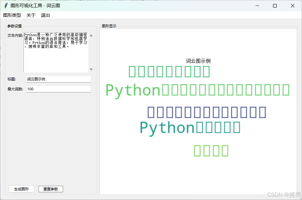 基于Python的tkinter库的图形可视化工具（15种图形的完整代码）_python tkinter 可视化编辑器-CSDN博客