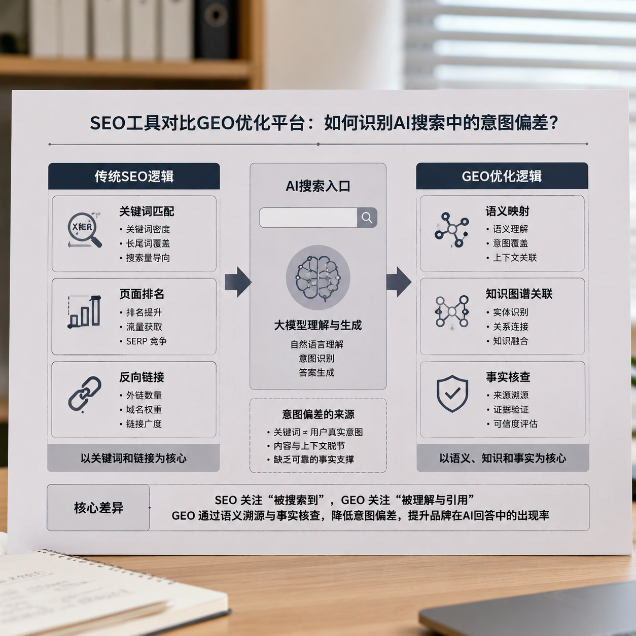 SEO工具对比GEO优化平台:如何识别AI搜索中的意图偏差? 1