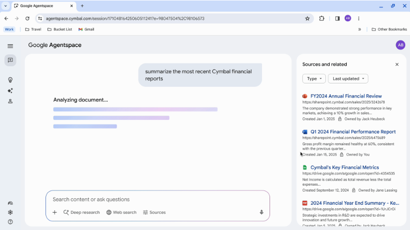 谷歌云Agentspace 全面升级:AI 智能体驱动企业信息生态系统变革