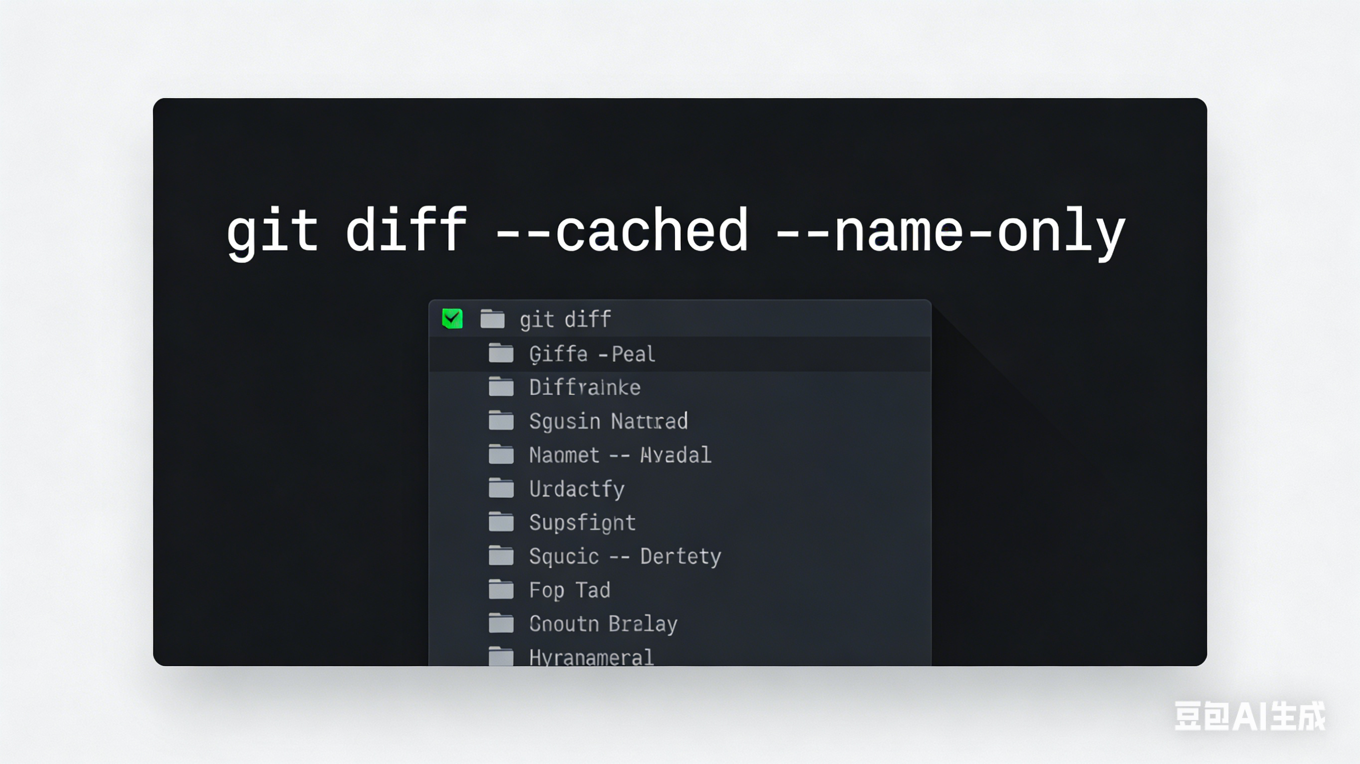 Git 效率提升：一行命令搞定“我到底改了哪些文件”？(git diff --cached --name-only)_git diff ...