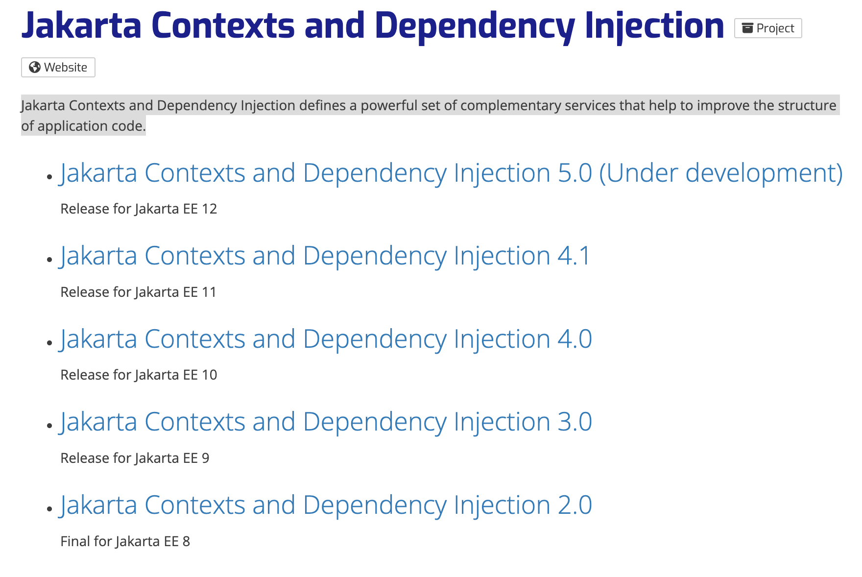 Jakarta EE 具体模块的拆解 —— Jakarta Contexts and Dependency Injection 上下文和依赖 ...