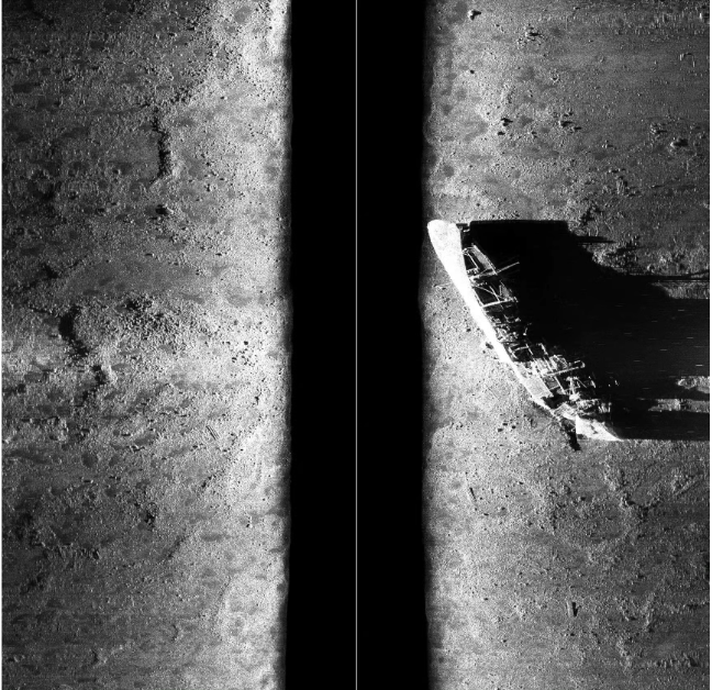 水下侧扫声呐图像数据集，沉船，1.13G。声纳数据集 水下声纳数据集 水下图像声纳数据集