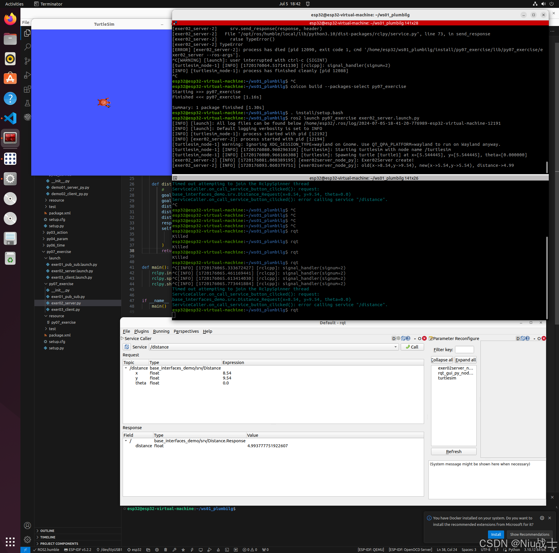 王虚左Ros2课程通信机制实操（期中大作业）Python实现-CSDN博客