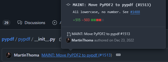 图 9-8：进一步定位到 PyPDF2 的具体版本